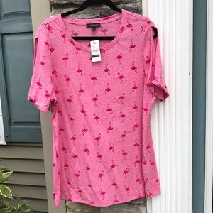 Lane Bryant flamingo tee new with tags size 14/16